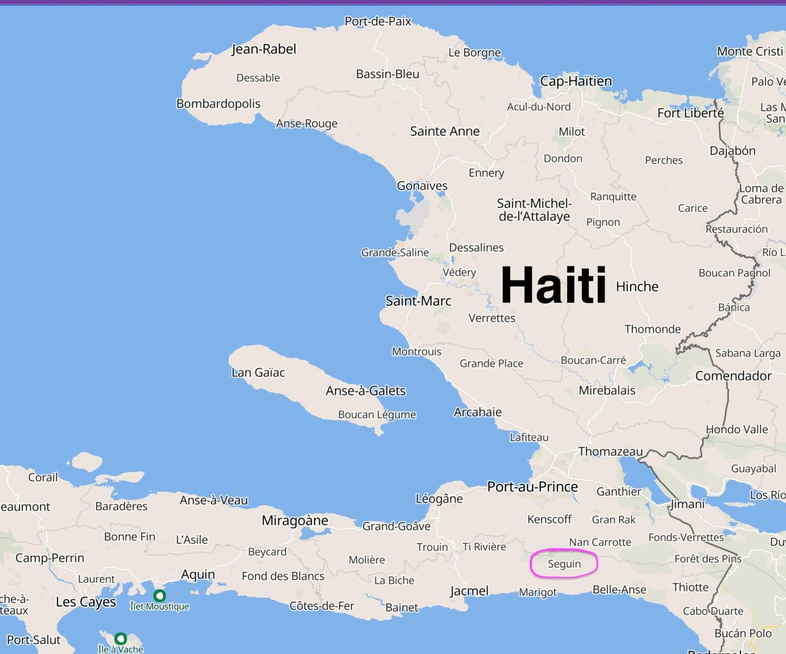 Map of Haiti