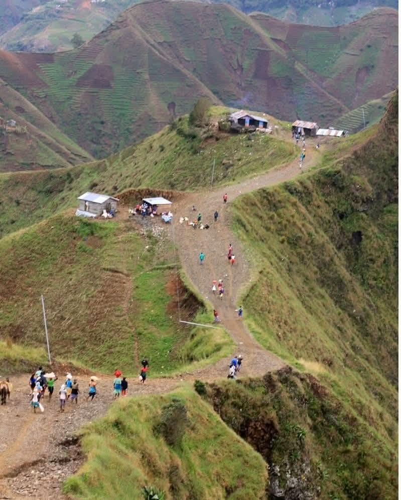 Villagers fleeing the region
